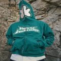 Custom Logo Green Hoodie On Sale