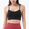 Hauts de soutien-gorge de yoga à bretelles spaghetti pour femmes