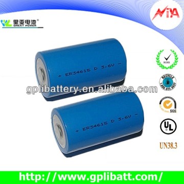 3.6v lithium d dry cell batteries er34615