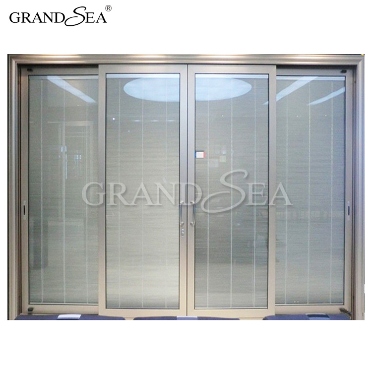 interior slim aluminium mesh sliding doors