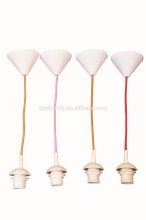 E27 VDE CE SAA plastic pendant lamp shade / plastic pendant lighting wiht fabric cable