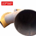 CrC hardfacing overlayer pipe with flange