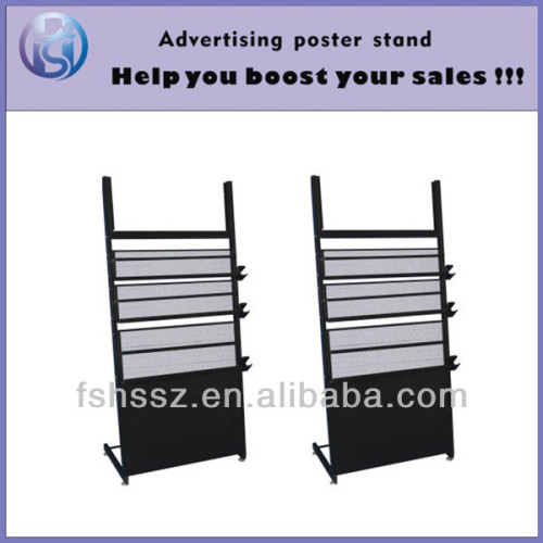 iron brochure holder floor stand