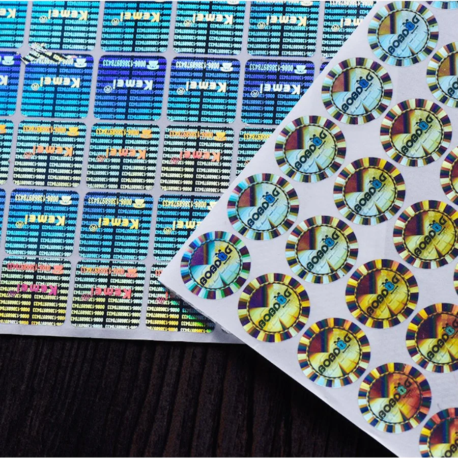 Custom Different Label Colors 3D DOT Matrix Hologram Stickers