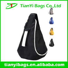 Promotion price single strap backpack, cell phone one shoulder triangle bag