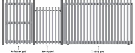 Aluminum Vertical Slat Metal Fence for Residential or Commerical usage