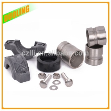 duoling ss304 pvc pipe repair coupling ss316 pipe