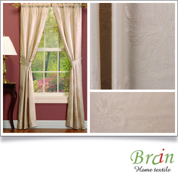 Newest polyester jacquard voile curtain jacquard sheer linen fabric