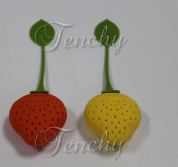 Strawberry silicone tea infuser