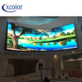 Layar P4 Video Wall Panel Led Melengkung