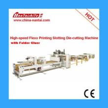 Carton Printing Slotting Die-cutting Folding Gluing Line Corrugated