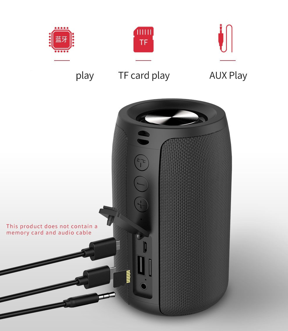 Portable Speaker Waterproof Wireless Speakers Dual Pairing 5.0Loud Stereo Booming Bass 30H Playtime for Home Party Backyard