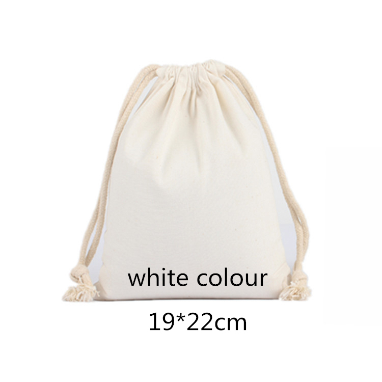 china factory custom Muslin calico canvas string draws tring bag small organic cotton drawstring bags