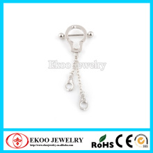 Dangling Handcuff Nipple Ring Handcuff Nipple Piercing