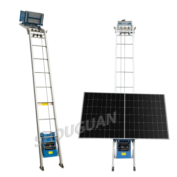 Aluminum Alloy Solar Panel Lifter: Mini Electric Ladder Lifter