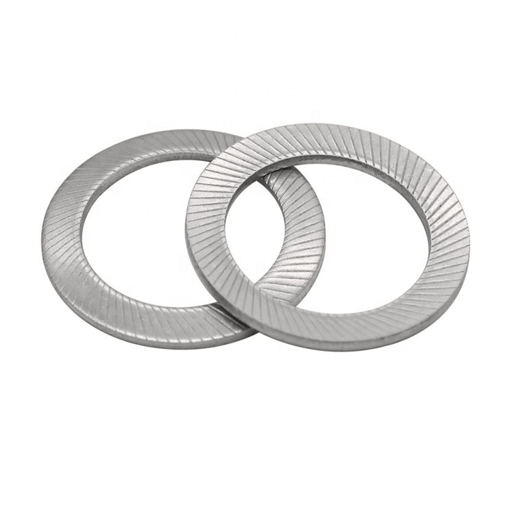 Rustfrit stål Knurling Disc Spring Serrated Safety Washers