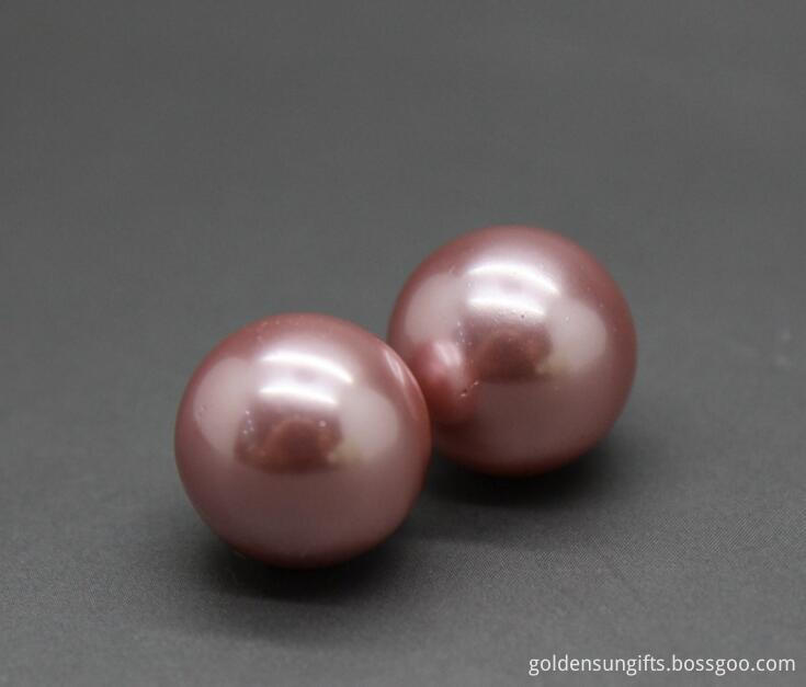 Purple Shell Pearl Beads