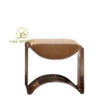 Modern Simple Acrylic Smile Low Stool
