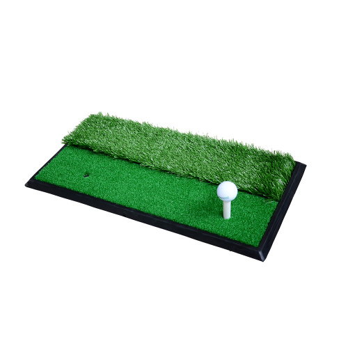 Tappetino da golf a doppio tappeto erboso con base in gomma pesante