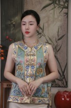 Pan Jin Zi Xiu Hua Waistcoat