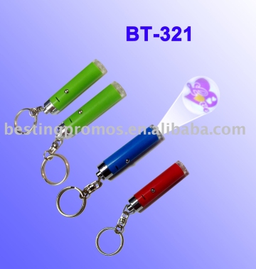 LED Projector torch key chain