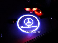 car accesseries mercedes-benzled car door logo laser projector light