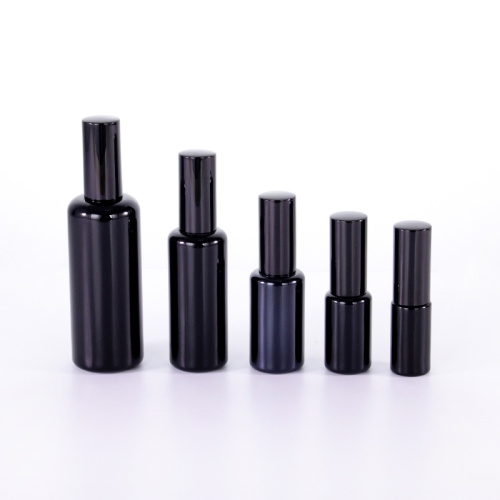 High quality opaque black uv-proof glass bottle