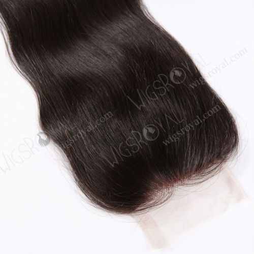 Cheap high quality indian remy straight human hair lace closure