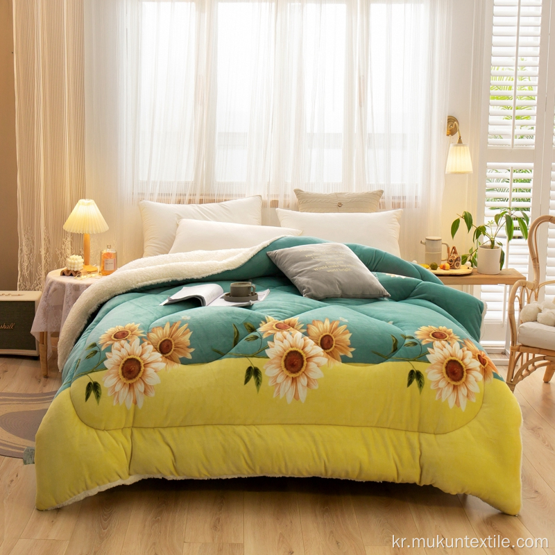 Sherpa Bedspread Duvet 퀼트 가격 인쇄 스타일