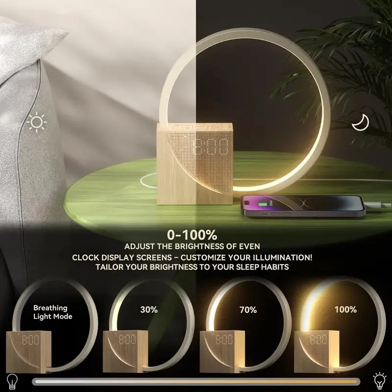 Sunrise Alarm Clock with 10 White Noise Sounds for Deep Sleep Lamp