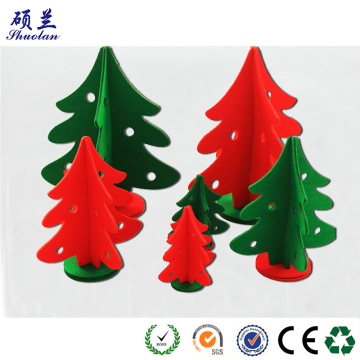 Die cut felt Christmas tree decoration
