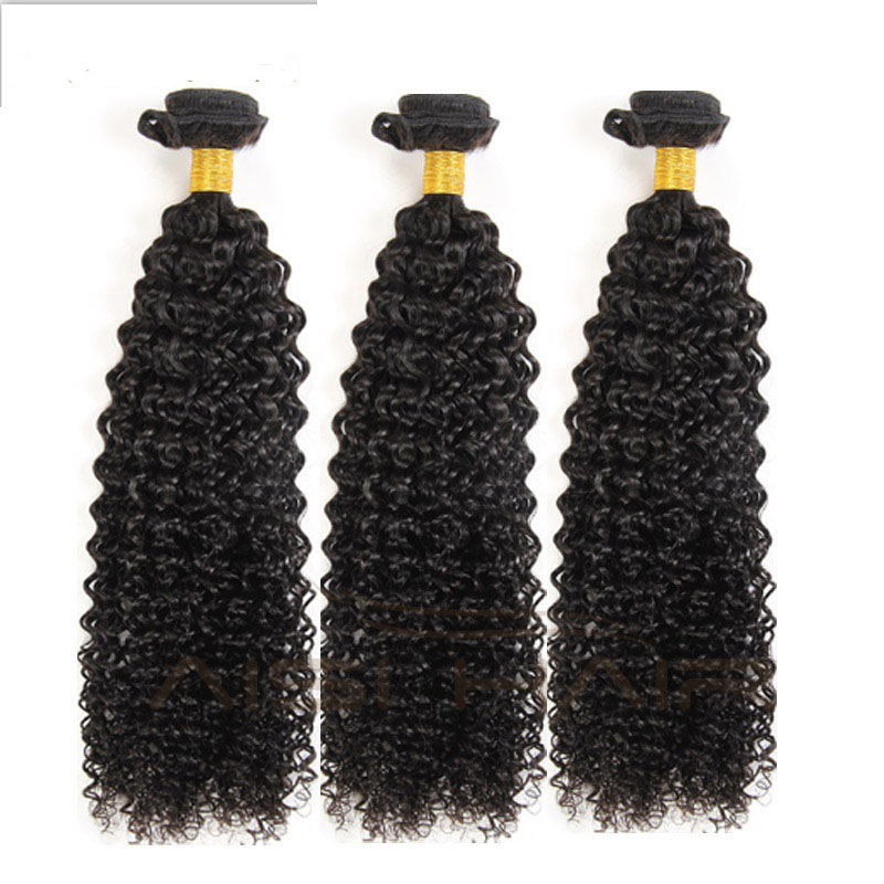 Aisi Hair 100% Brazilian Human Hair Bundles Afro Curly Unprocessed virgin Human Hair Weave Extension for Black Women