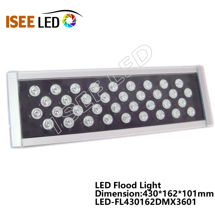 Dimmable გარე DMX RGB ფასადი და წყალდიდობის შუქი