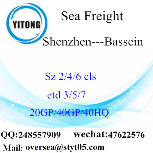 Shenzhen Port Sea Freight Shipping Para Bassein