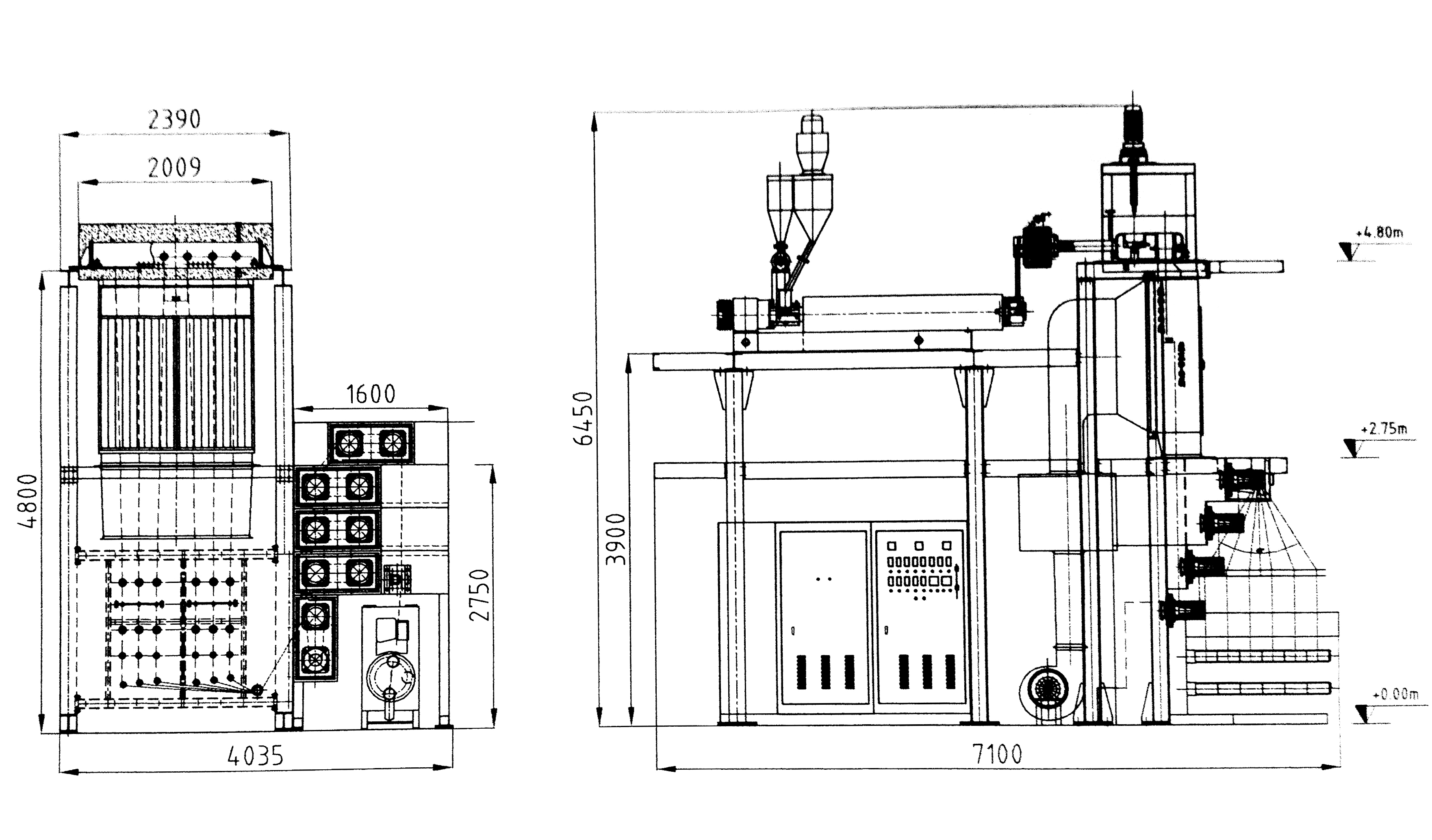 High Capacity Multifilament Extruder Machine