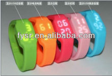 silicone usb led digital watch