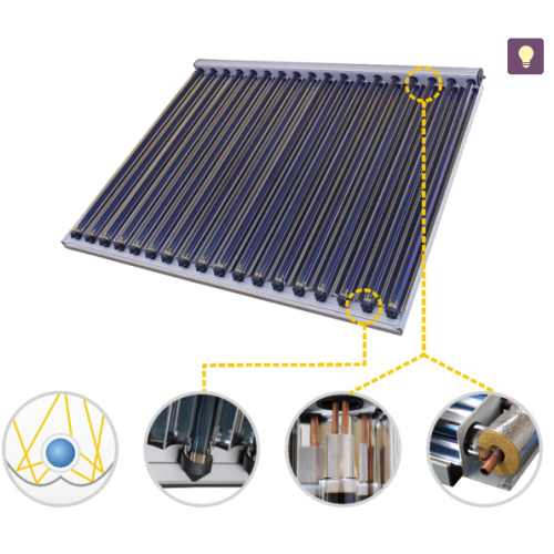 Sistema de resfriamento solar com coletor de CPC