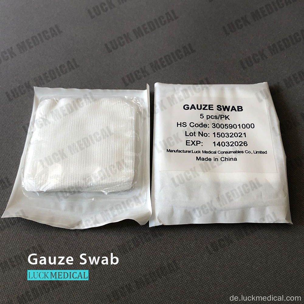 Klinik Gaze Medical Gaze Tupfer