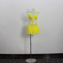 Torso mannequin with metal holder