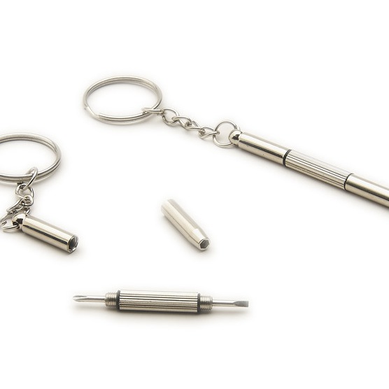 Multifunctional Mini Eyeglasses Screwdriver With Keychain