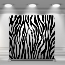 Zebra texture tension fabric backdrop wall