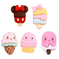 New Arrive Resin 3D Ice Cream Cones Cabochons Sweet Cartoon Popsicle Flatbacks For Scrapbooking DIY Hairbows Slime Charms Fun