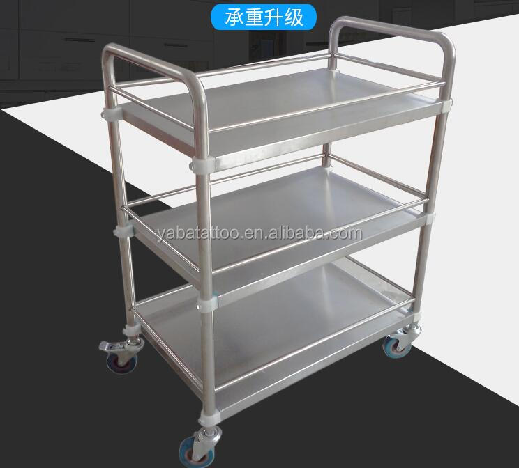 Stainless steel Tattoo tools cart Beauty salon Tattoo work Table