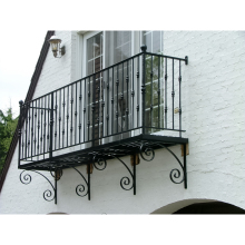 Georgia Iron Balcony Railing: Artistic Design and Solid Construction for Residential Projects