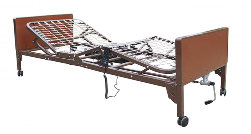 Semi electric home care bed for the elderly