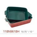 Gạch vuông dính nướng món thủ công đồ gốm Ovenware