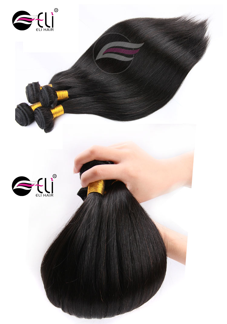 Virgin Brazilian Weft Silky Straight From Xuchang Eli Beauty Hair Products Cutical Aligned Hair