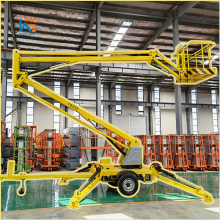 Towable Electric Boom Lift with Telescopic Spider Lift Platform