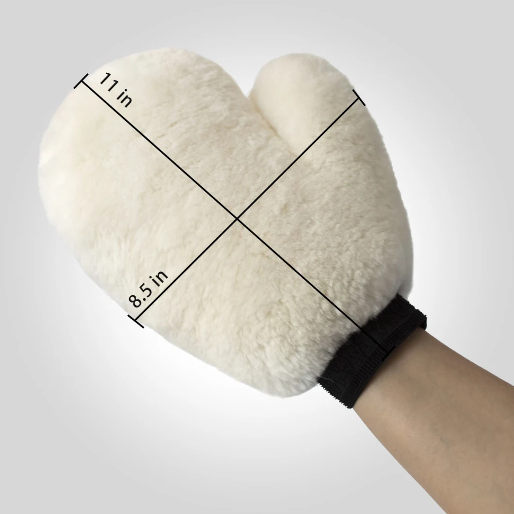 Cleaning Sheepskin Wash Mitt Made in China