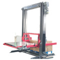 Auto pallet wrapping strapping corner application system